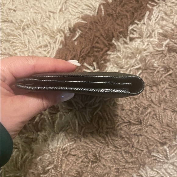 Bulgari Black Wallet with Gold Ring Detail - Picture 10 of 13